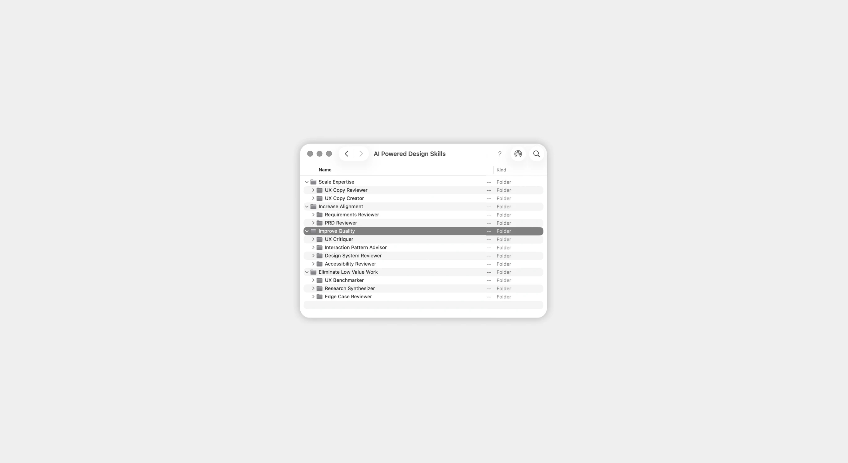 AI Powered Design Skills folder of custom design review agents